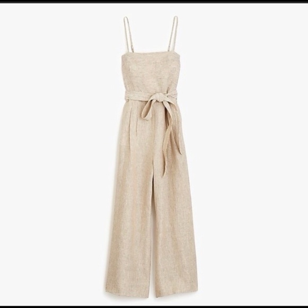 J Crew | Elegant Beige Jumpsuit | Size 8